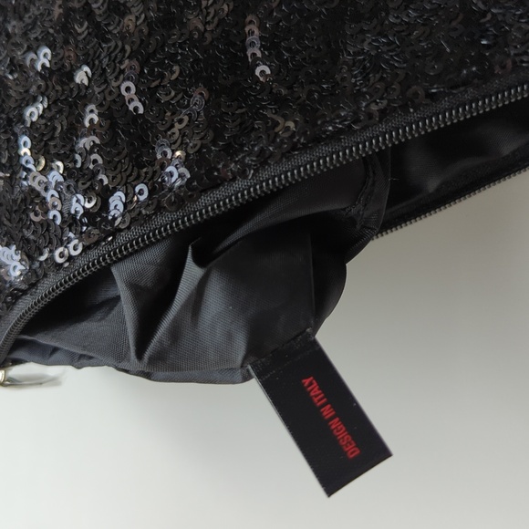 Black Sequin Makeup Bag - Picture 7 of 7